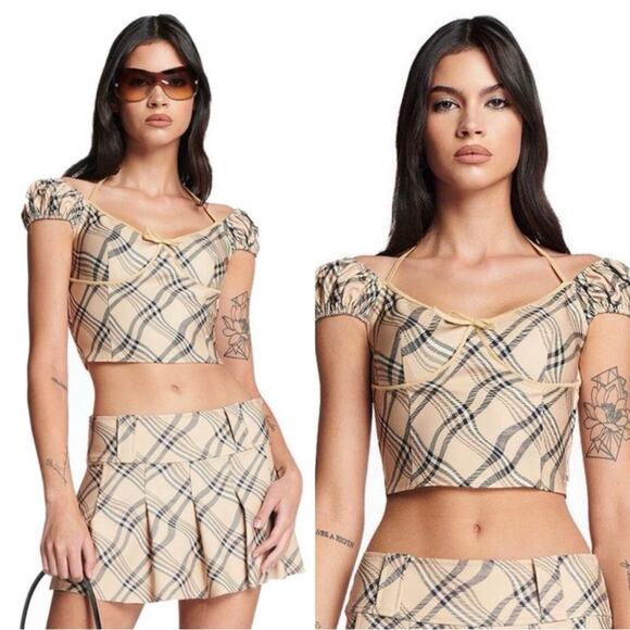 I.AM.GIA Carmel Top - Tan Check - XL - Picture 13 of 14